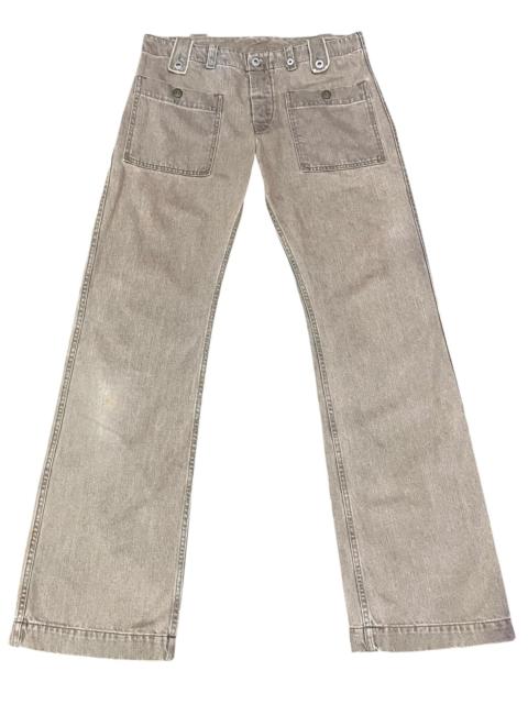Diesel 🔥Vintage DIESEL BUSH PANTS Distressed FLARE Denim ITALY