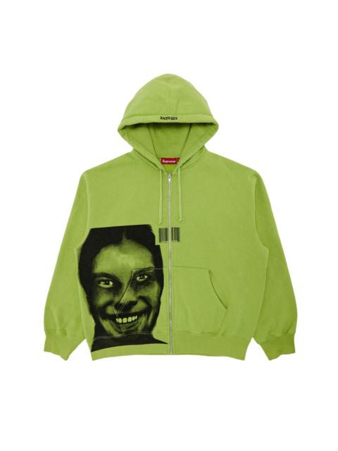 Supreme Supreme x Aphex Twin Zip Up Hooded Sweatshirt 'Lime'