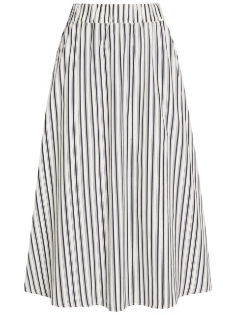 MARIA McMANUS Maria Mcmanus Striped Cotton Midi Skirt