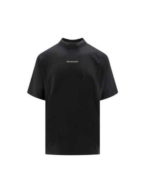 Balenciaga Logo T-Shirt 'Black White' 764235TQVN11083