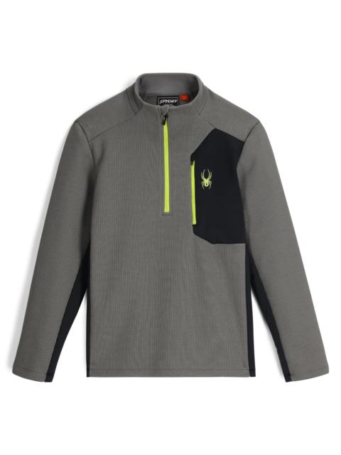 SPYDER Mens Bandit Half Zip Jacket - Storm