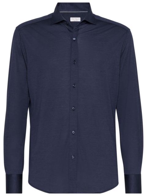 Brunello Cucinelli Shirt With Spread Collar
