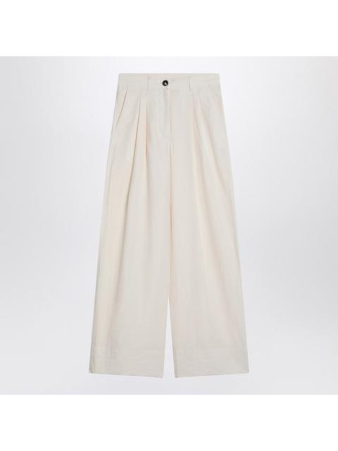 MKDT STUDIO Wide écru trousers in cotton