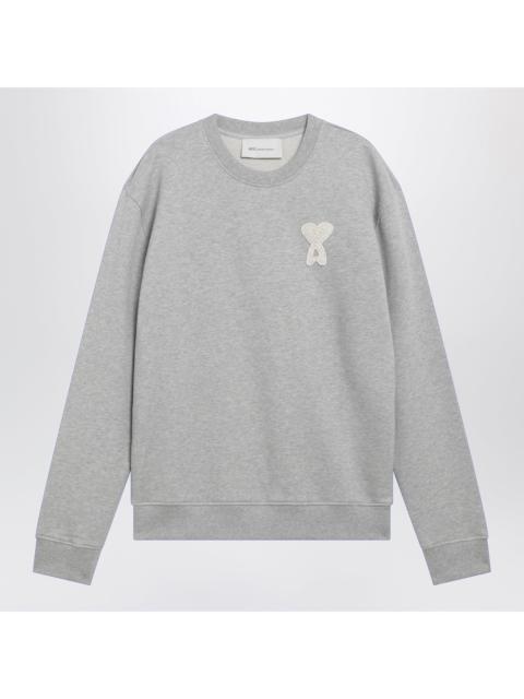 AMI Paris Ami Paris Grey Ami De Coeur Cotton Sweatshirt Men