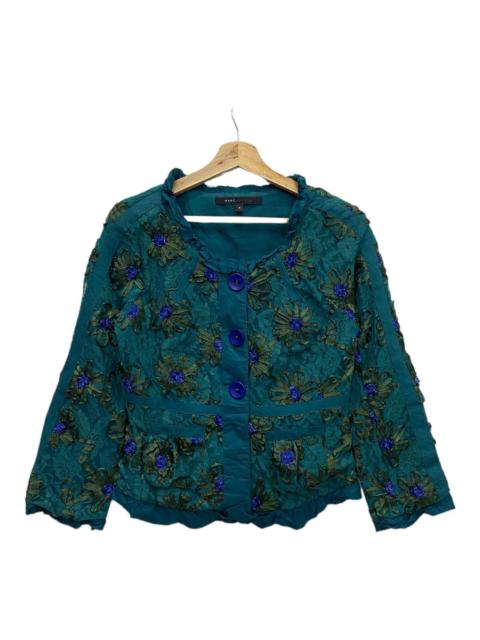 MARC JACOBS FLOWER DESIGN BUTTON JACKET