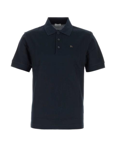 Burberry Burberry Men Navy Blue Piquet Polo Shirt