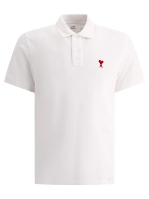 AMI Paris AMI Paris Ami De Coeur Polo Shirt White
