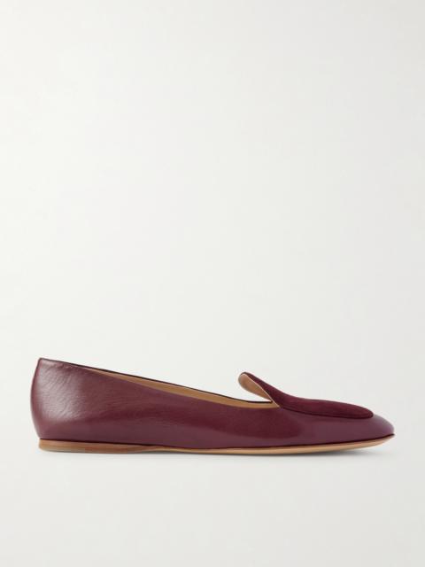 GABRIELA HEARST Aveda Suede-trimmed Leather Loafers