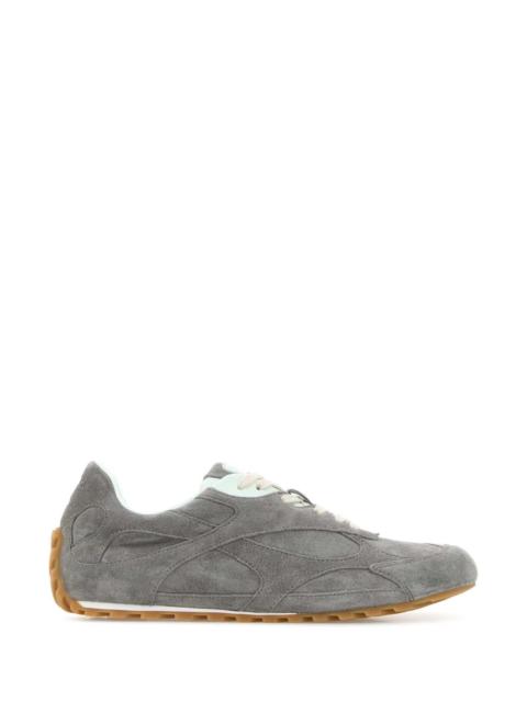 Bottega Veneta Bottega Veneta Women Grey Suede Orbit Flash Sneakers