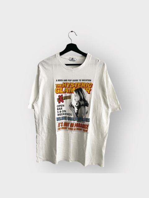 Vintage - STEAL! 2010s Hyteric Glamour Nude Girl Bar Magazine Tee