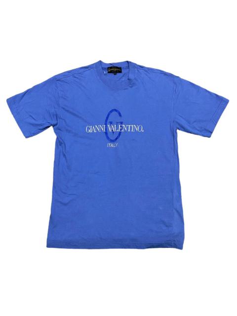 Offer‼️Vintage Gianni Valentino Italy Embroid Biglogo Tee