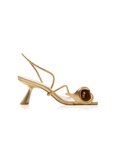 Cult Gaia Cassidy Leather Sandals gold