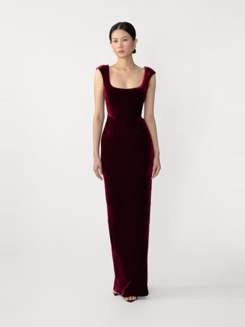 SAU LEE BROOKE VELVET GOWN