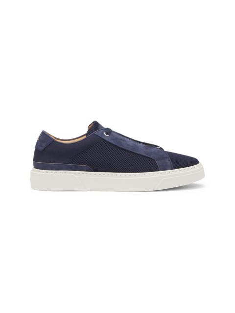 BOSS GARY LOW-TOP TRAINERS WITH BREATHABLE KNIT UPPERS