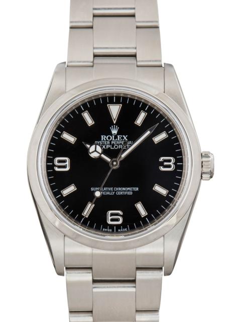 ROLEX Pre-owned Rolex Explorer 36 Stainless Steel 114270 Black Dial
