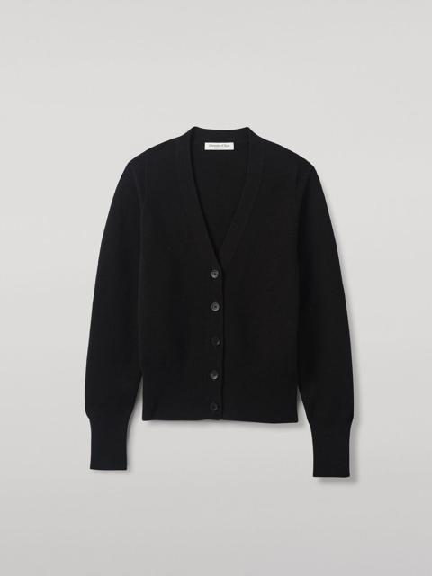 Johnstons of Elgin Milano Stitch Black Cashmere Cardigan
