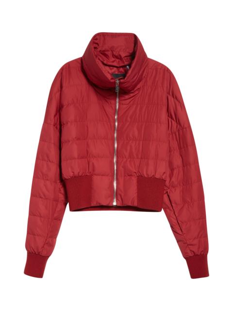 Moncler Moncler x Rick Owens Crop Down Puffer Jacket in Red at Nordstrom