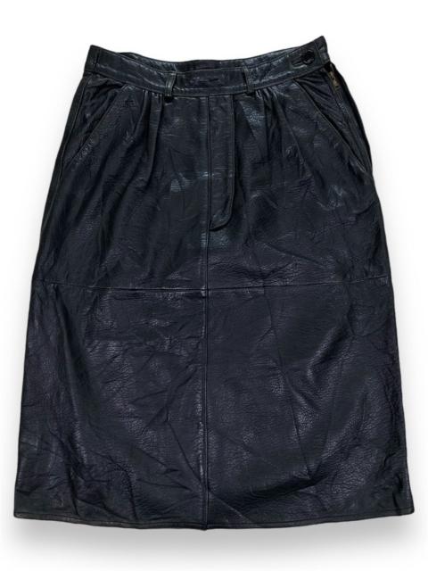 GIORGIO ARMANI Vintage Mani Leather by Giorgio Armani Leather Skirt
