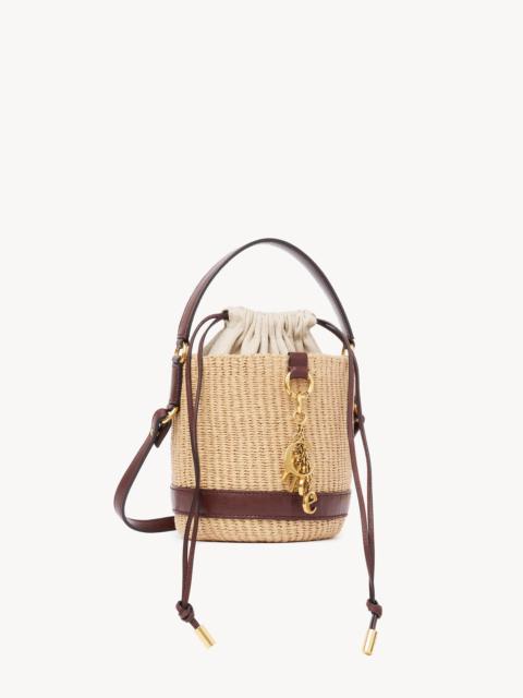 Chloé CHLOÉ CHARMS BASKET BAG IN NATURAL FIBERS