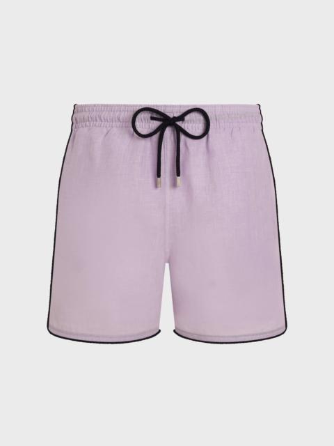 Vilebrequin MEN LINEN SWIM TRUNKS SOLID