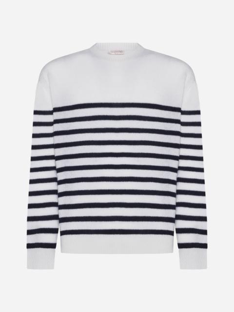 Valentino Valentino striped cashmere sweater