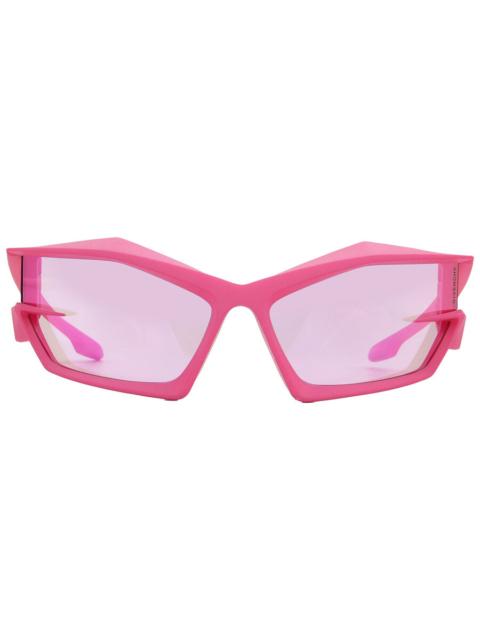 Givenchy Givenchy Pink Flash Mirror Irregular Men's Sunglasses GV40049I 73Y 69