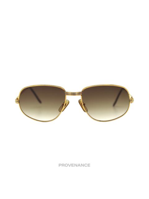 Cartier Romance Louis Sunglasses (Drake) - Gold Brown 56