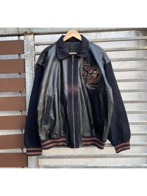 Other Designers The Simpsons - Simpson Australian Sports Suede Sleeve Varsity