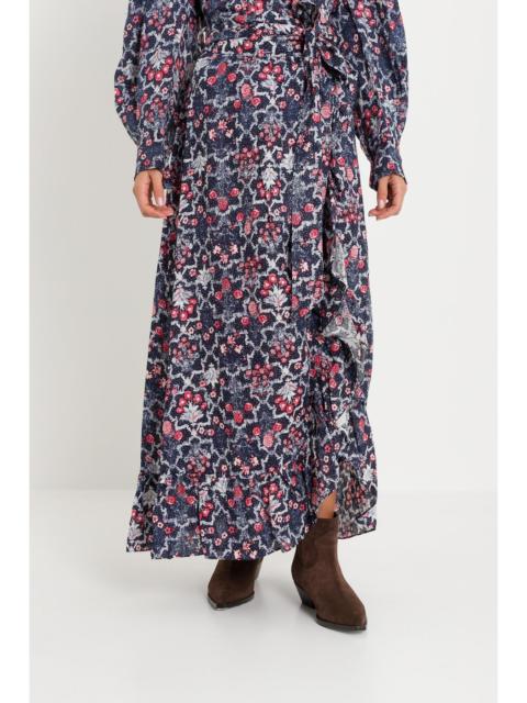 Isabel Marant Etoile Women Wrap Long Skirt With Flounce