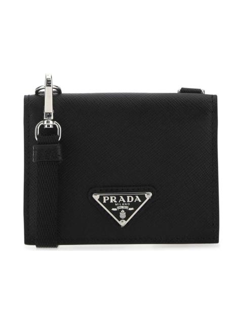 Prada Black Leather Cardholder
