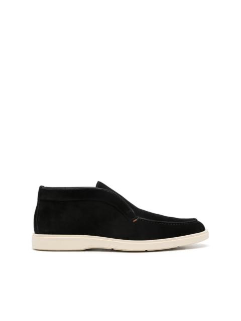 Santoni slip-on suede boots