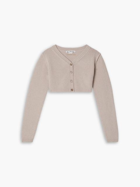 Acne Studios Cropped wool and cashmere-blend cardigan