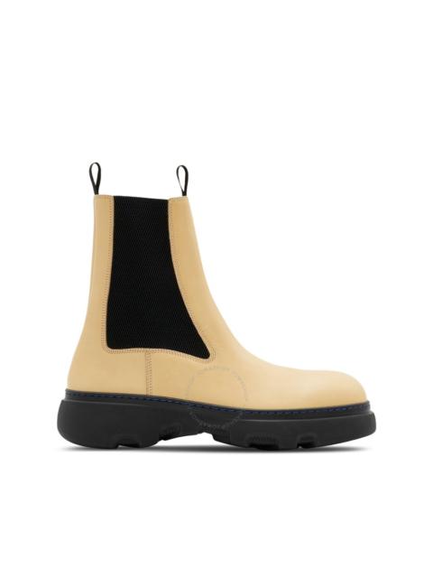 Burberry Creeper Chelsea Leather Boots