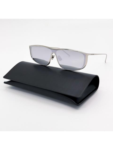 SAINT LAURENT NEW SAINT LAURENT SL605 LUNA 003 SHIELD METAL SILVER SUNGLAS