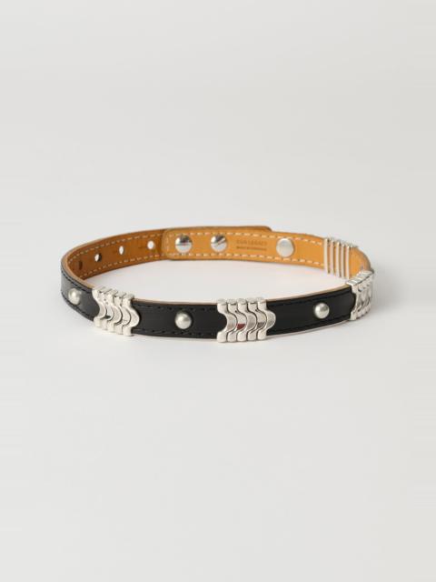 Our Legacy Wave Choker Black Chromexcel Leather