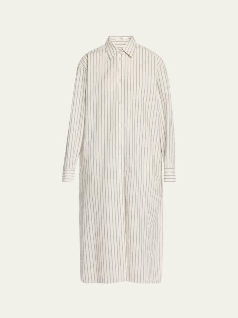 Chihiro Striped Midi Shirtdress