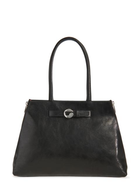 COPERNI Coperni Data Leather Tote in Blk Black at Nordstrom