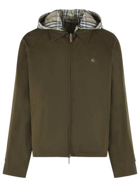 Burberry Burberry Reversible Green Cotton 'Check' Jacket Men