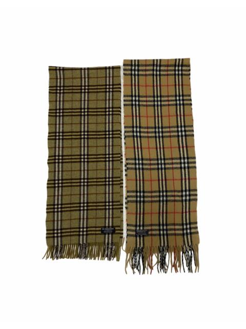 Other Designers Burberry Prorsum - Lot 2 Combo 1990s Burberrys Scarf Lambwool Made In England