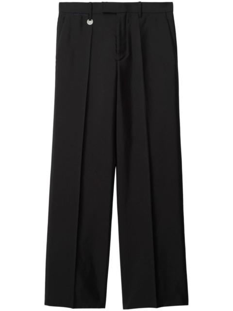 Burberry Burberry Men Wool And Silk Blend Trousers