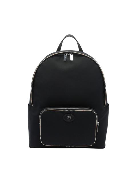 Burberry Burberry Men Backpack With Check Trim