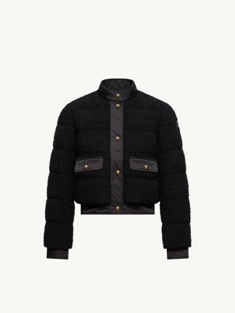 Moncler Blandy Wool Blend Bouclé Short Down Jacket