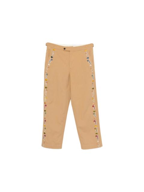 BODE Bode Neutrals Trousers - Regular & Straight-Leg Trousers Men