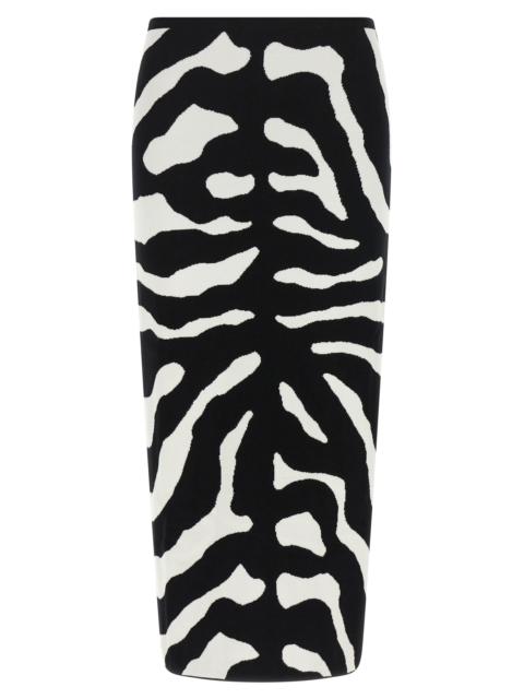 Moschino Moschino Women Zebra Intarsia Skirt