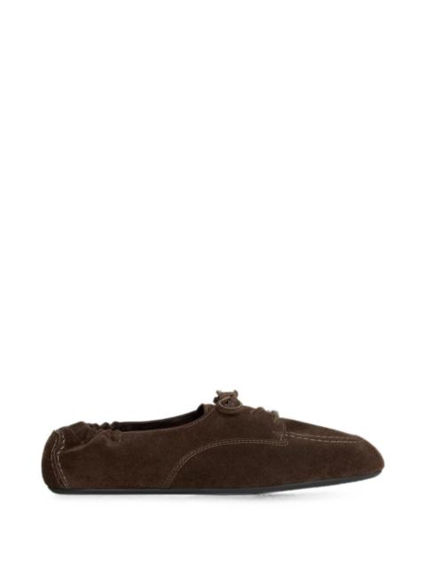 CELINE Celine Men Suede Leather Lace-Up Shoes