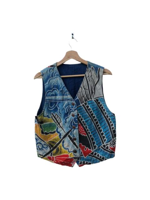 Other Designers 45rpm - VINTAGE FULL PRINT VEST JACKET INSPIRED KAPITAL