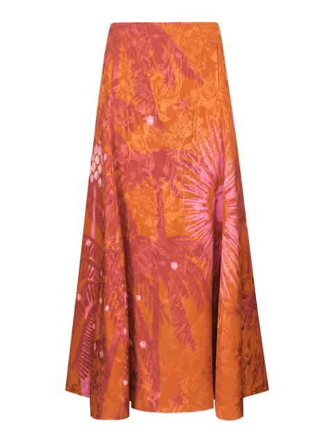 Johanna Ortiz Dark Encanto De Isla Maxi Skirt multi