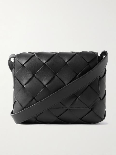 Bottega Veneta Diago Intrecciato Leather Pouch Black