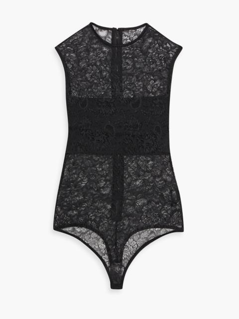 Alice + Olivia Stretch-lace bodysuit