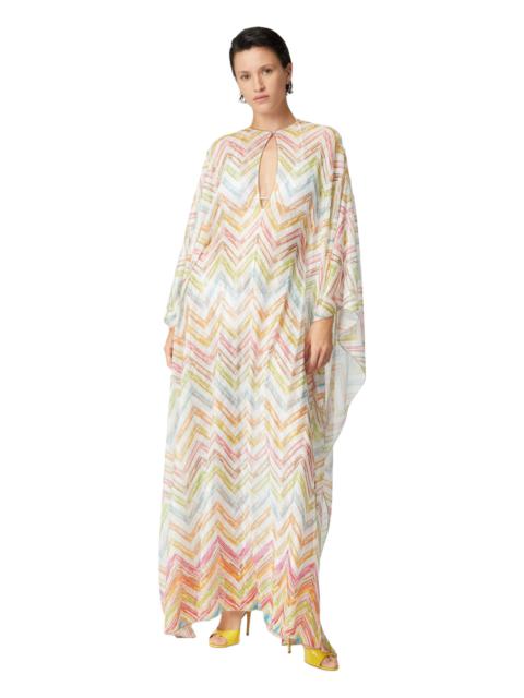 Missoni Missoni Long Covered Up In Printed Tulle With Batwing Sleeves in Multicoloured at Nordstrom